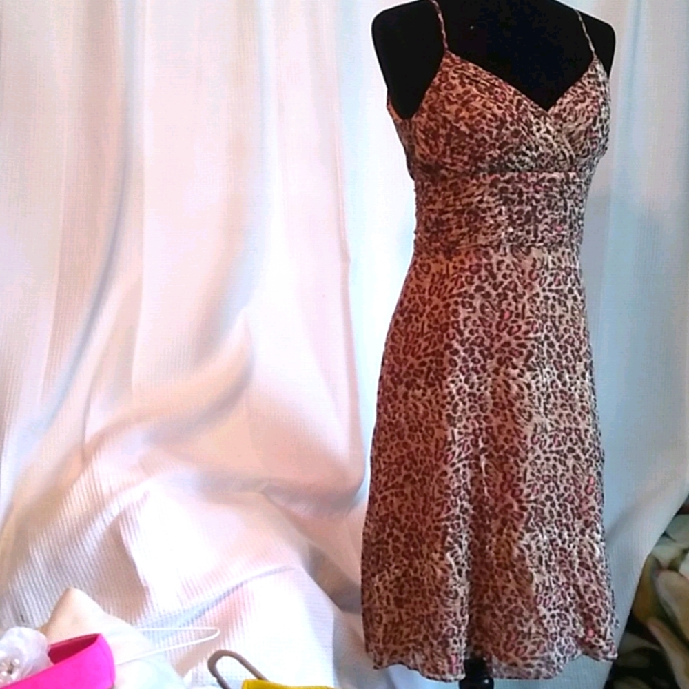 Silk 🐆 print Chic "Ooh La La" Dress